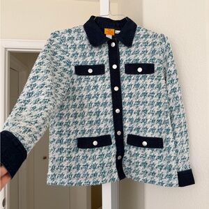 Ruby Rd. Petite Twill and denim details jacket. Vintage